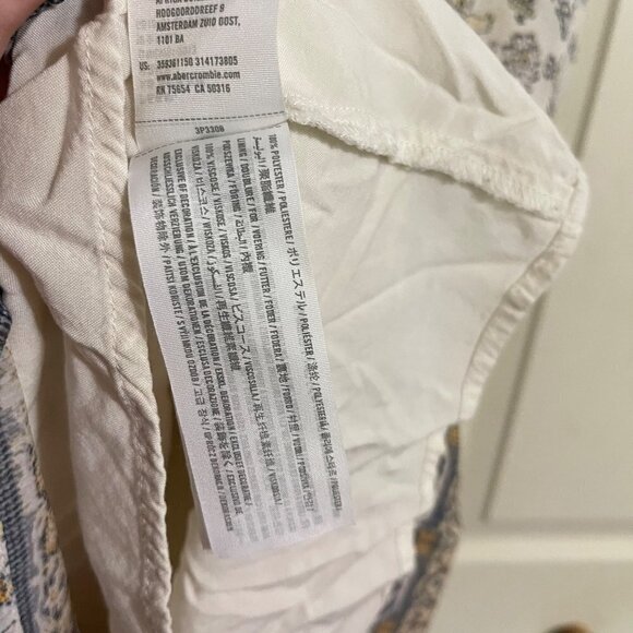 Hollister Womens White Aztec Pattern Braided Strap Bohemian Mini Dress Small - Picture 7 of 8